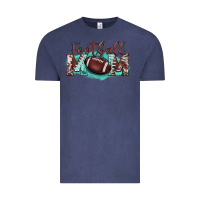 Vintage Denim football mom Vintage Tee - BarkalooDesign