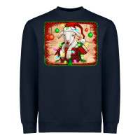 Navy christmas lamb Heavyweight Sweatshirt - Jasminsmagicworld