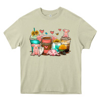 Mossy pigs coffee cups Heavy Core Tee - Zillion Design Studio