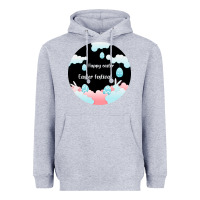 Heather Grey Happy Easter Heavyweight Hoodie - Bettercallsaul