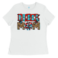 White Cheer mom Ladies Tee - Zillion Design Studio