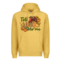 Antique Gold Talk turkey to me Thanksgiving p Premium Hoodie - NancyCooperArtShop