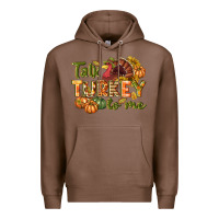 Chestnut Talk turkey to me Thanksgiving p Premium Hoodie - NancyCooperArtShop