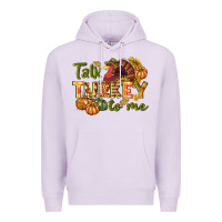 Lilac Talk turkey to me Thanksgiving p Premium Hoodie - NancyCooperArtShop