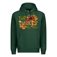 Sports Green Talk turkey to me Thanksgiving p Premium Hoodie - NancyCooperArtShop