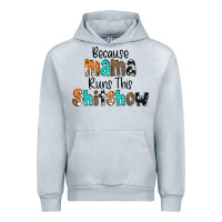 Heather Grey Because Mama Runs This Shitshow Urban Hoodie - CowCowDesign