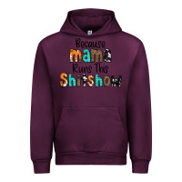 Mauve Wine Because Mama Runs This Shitshow Urban Hoodie - CowCowDesign