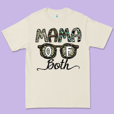 Mama Of Both Premium Tee Designed By Cowhidedigitalart