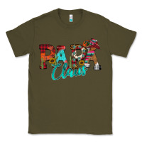 Army Green Papa Claus Classic Tee - CowhideDigitalArt