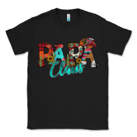Black Papa Claus Classic Tee - CowhideDigitalArt