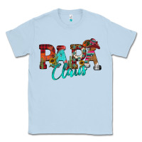 Dusty Blue Papa Claus Classic Tee - CowhideDigitalArt