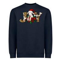 Navy joy christmas lamb Heavyweight Sweatshirt - Jasminsmagicworld