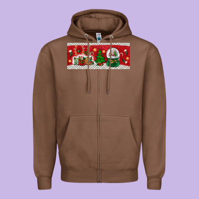 Noel Zipper Hoodie Designed By Bundleandbundleshop