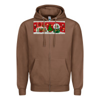 Chestnut noel Zipper Hoodie - BundleAndBundleShop