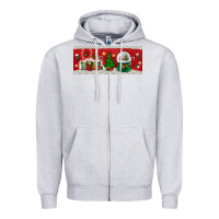 Heather Grey noel Zipper Hoodie - BundleAndBundleShop