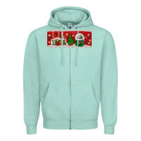 Seafoam noel Zipper Hoodie - BundleAndBundleShop