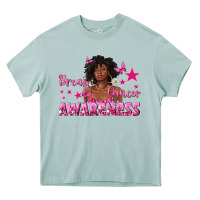 Arona Breast Cancer Awareness with Afro Woman Heavy Core Tee - texasbilliewilder