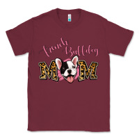 Burgundy french bulldog mom Classic Tee - Jasminsmagicworld