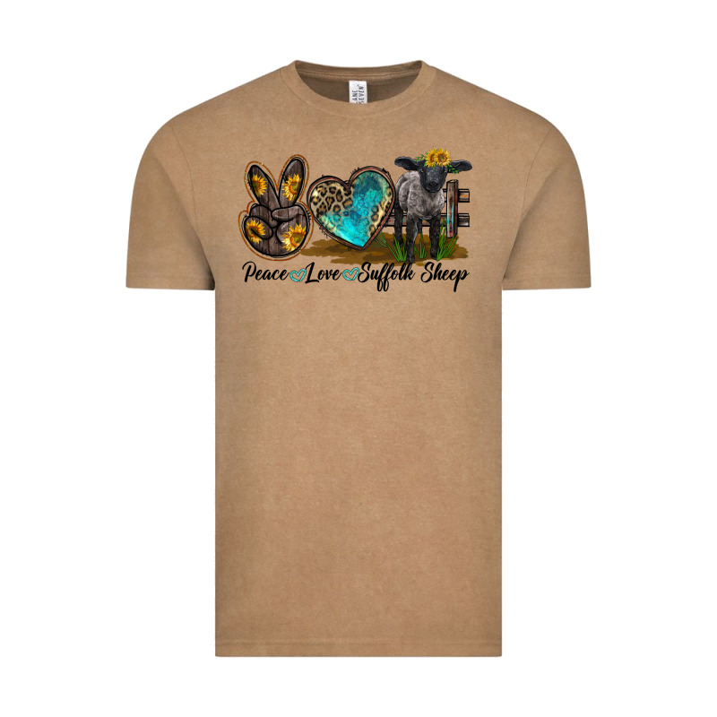 Peace Love Suffolk Sheep Vintage Tee by LillyAllenDesigns | Teevron