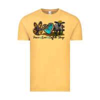 Vintage Mustard Peace Love Suffolk Sheep Vintage Tee - LillyAllenDesigns
