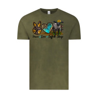 Vintage Olive Peace Love Suffolk Sheep Vintage Tee - LillyAllenDesigns