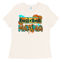 Bone basketball nana with leopard Ladies Tee - Zillion Design Studio