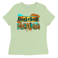 Matcha basketball nana with leopard Ladies Tee - Zillion Design Studio