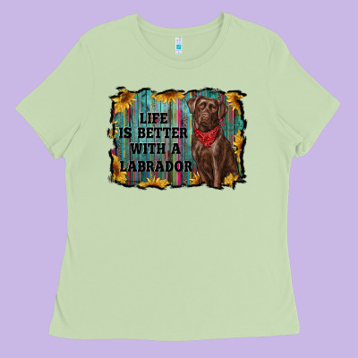 Life Is Better With A Labrador Ladies Tee Designed By Ranaportraitstore