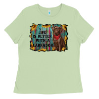 Matcha life is better with a labrador Ladies Tee - RanaPortraitStore