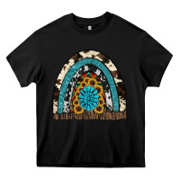 Black rainbow sunflower gemstone Heavy Core Tee - RanaPortraitStore