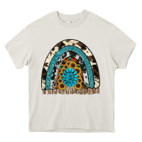 Cream rainbow sunflower gemstone Heavy Core Tee - RanaPortraitStore