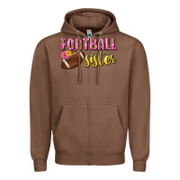 Chestnut football sister Zipper Hoodie - BundleAndBundleShop