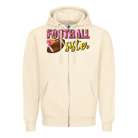 Sandshell football sister Zipper Hoodie - BundleAndBundleShop