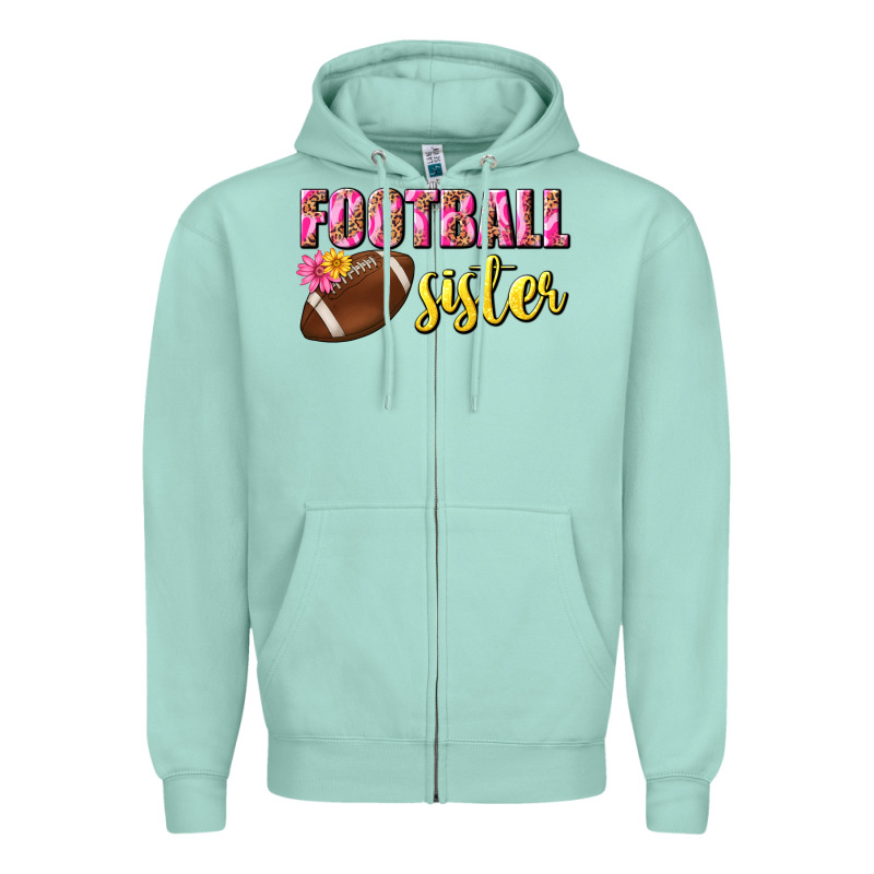 Football Sister Zipper Hoodie by BundleAndBundleShop | Teevron