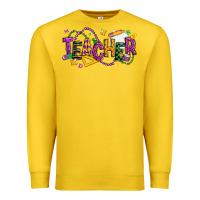 Lemon mardi gras teacher Premium Sweatshirt - texasbilliewilder