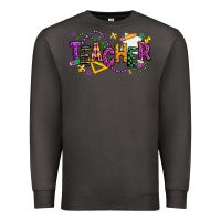 Smoke mardi gras teacher Premium Sweatshirt - texasbilliewilder