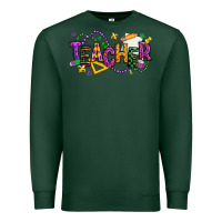 Sports Green mardi gras teacher Premium Sweatshirt - texasbilliewilder