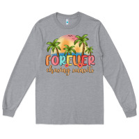 Heather Grey forever chasing sunsets Long Sleeve Tee - MaliasSmallBusiness