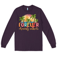 Plum forever chasing sunsets Long Sleeve Tee - MaliasSmallBusiness