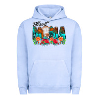 Pigment Grape Ice Blessed Mama Flowers Cow Urban Hoodie - CowCowDesign