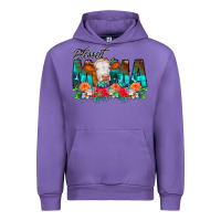 Tulip Blessed Mama Flowers Cow Urban Hoodie - CowCowDesign