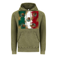 Vintage Olive Mexican Flag Vintage Hoodie - RanaPortraitStore