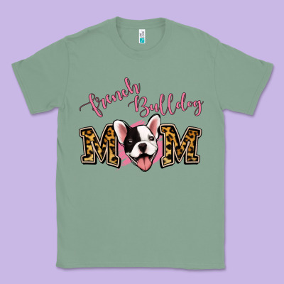 French Bulldog Mom Classic Tee Designed By Jasminsmagicworld