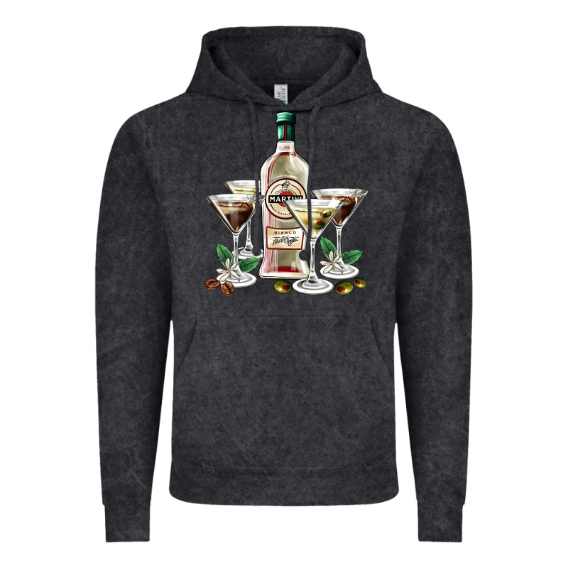 Martini Glasses And Martini Bottle Vintage Hoodie by AdoDesignShop | Teevron
