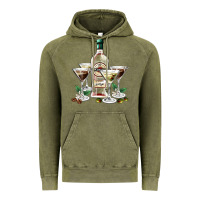 Vintage Olive martini glasses and martini bottle Vintage Hoodie - AdoDesignShop