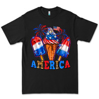 Black 4th of July America ice creams Premium Tee - Neo Western