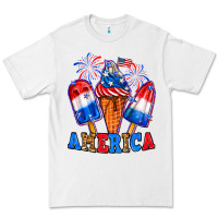 White 4th of July America ice creams Premium Tee - Neo Western