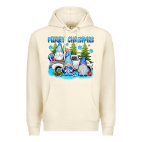Sandshell merry christmas gnomies Premium Hoodie - texasbilliewilder