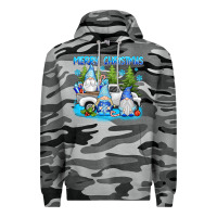 Slate Camo merry christmas gnomies Premium Hoodie - texasbilliewilder