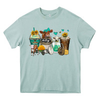 Arona cows coffee cups Heavy Core Tee - Zillion Design Studio